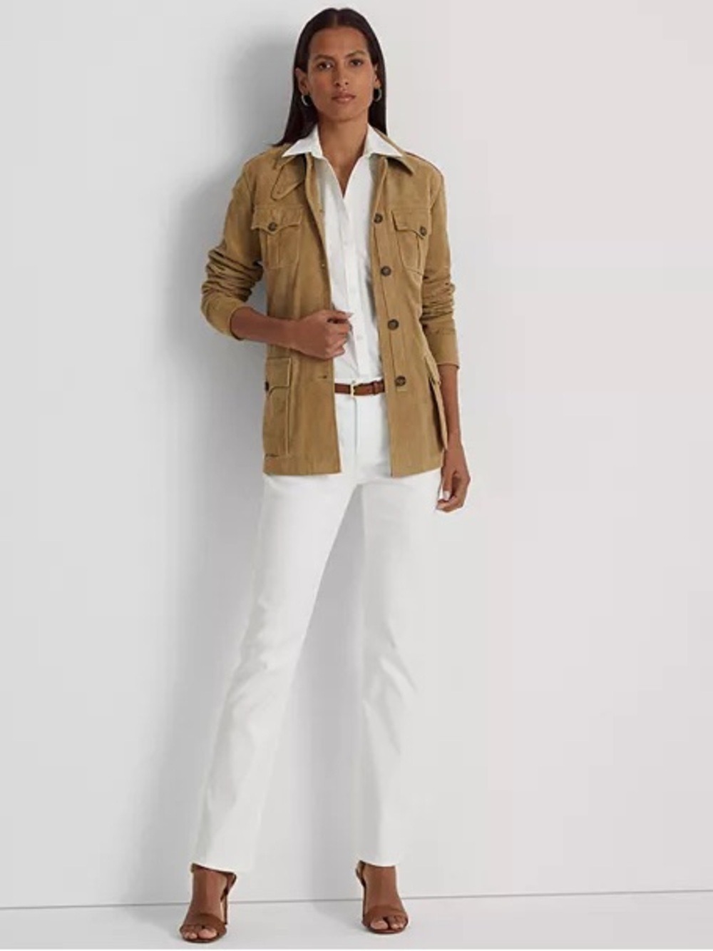 Lauren Ralph Lauren Mid-Rise Straight Leg White Jeans NWT Size 12 MSRP $115